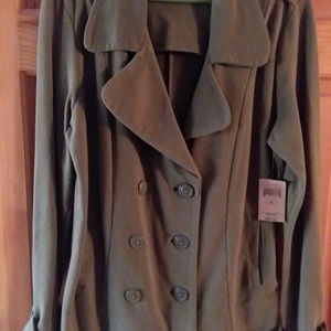 NWT Lucky Brand Olive Green Jacket sz XL